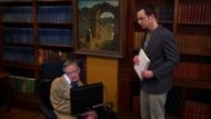 Sheldon meets Stephen Hawking inThe Big Bang Theory (Season 5, Episode 21) | Image via: Warner Bros. Television